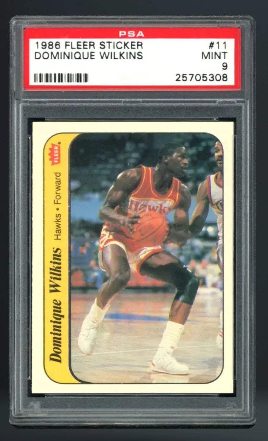 Dominique Wilkins — PSA 9 graded slab