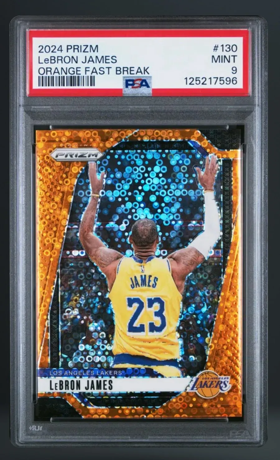 LeBron James — PSA 9 graded slab