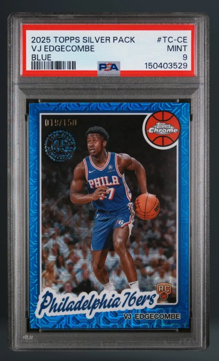 VJ Edgecombe — PSA 9 graded slab
