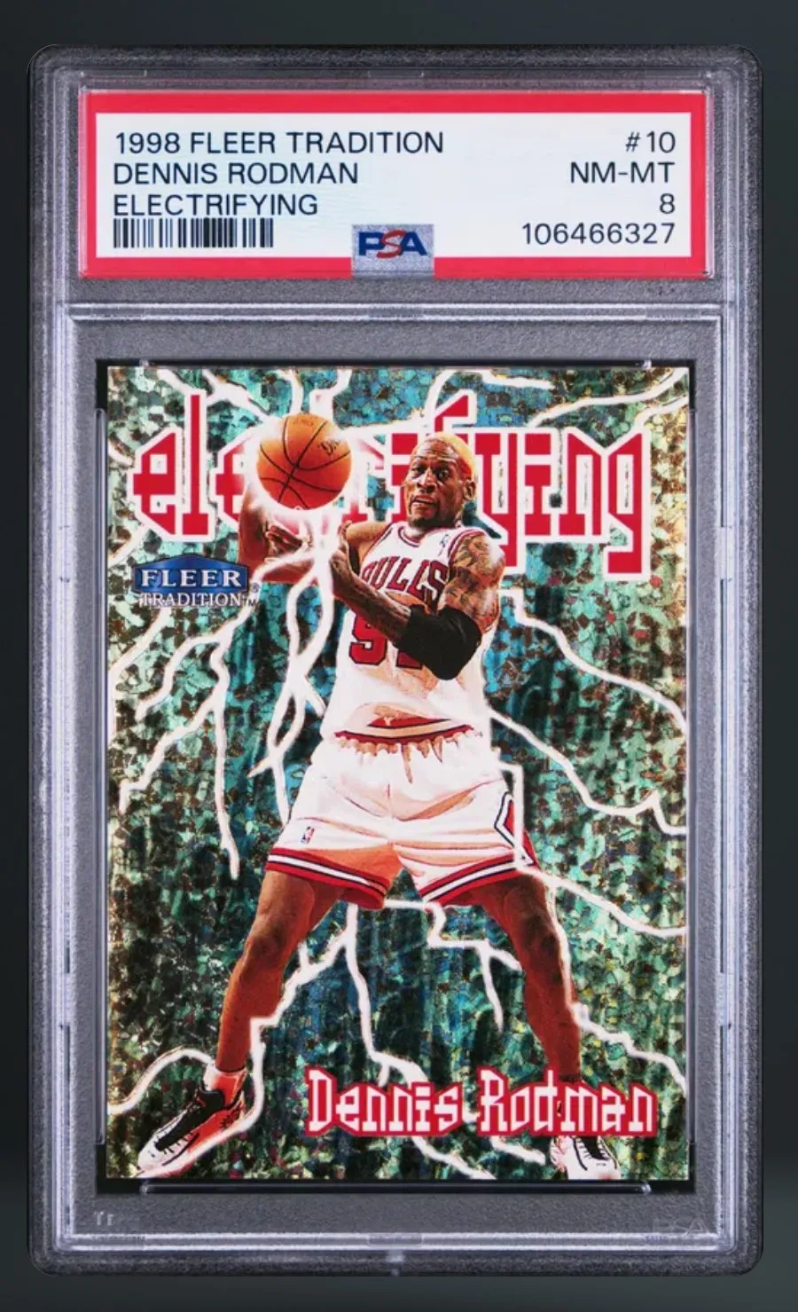 Dennis Rodman — PSA 8 graded slab