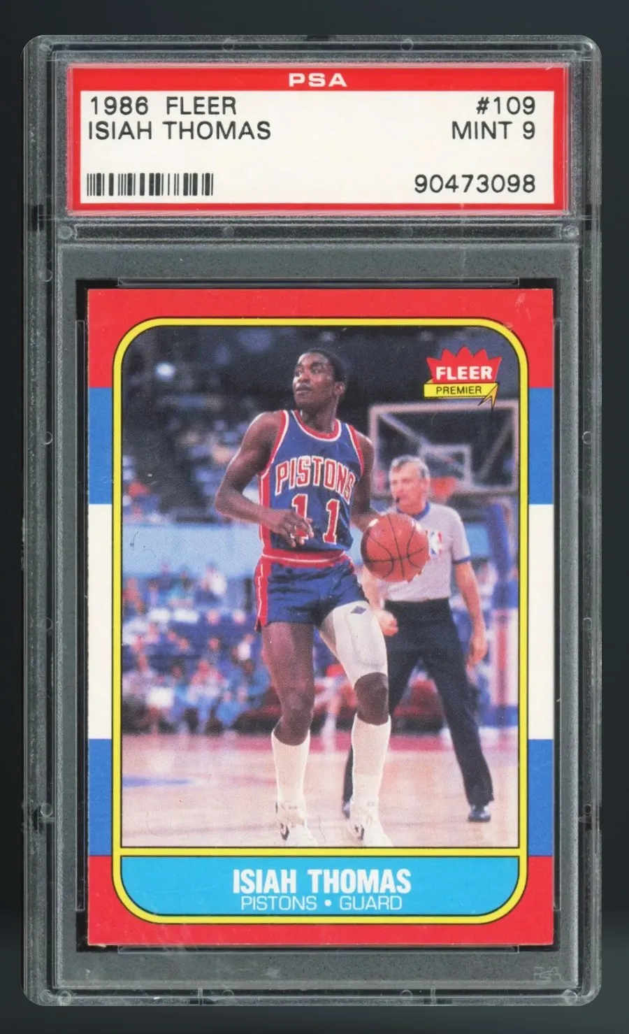 Isiah Thomas — PSA 9 graded slab