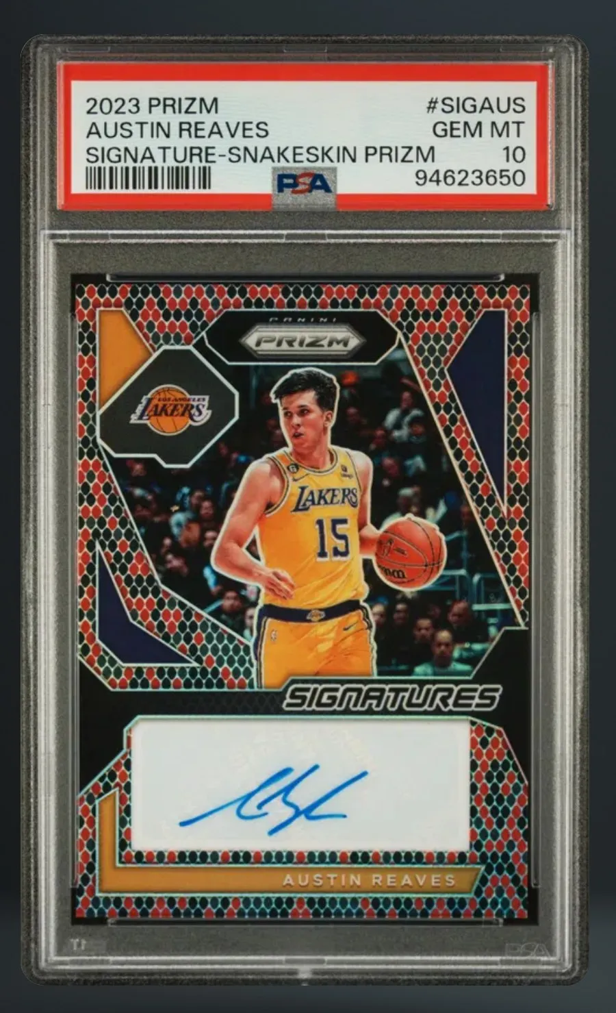 Austin Reaves — PSA 10 graded slab