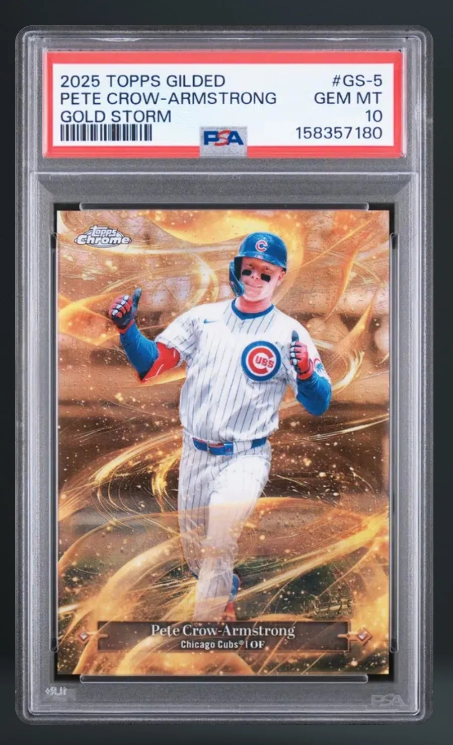 Pete Crow-Armstrong — PSA 10 graded slab