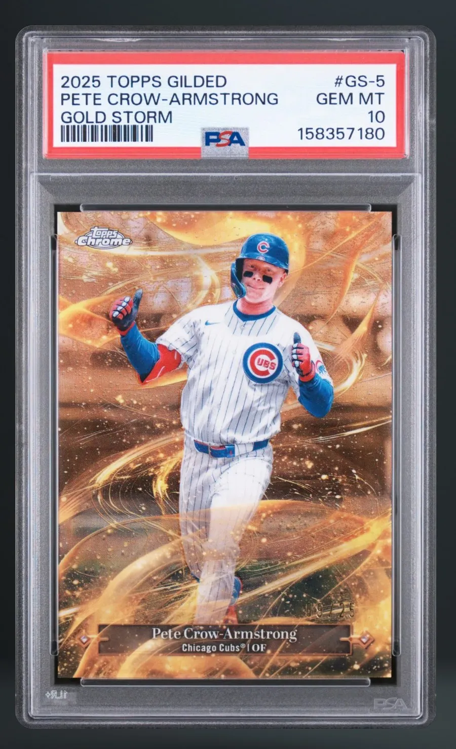 Pete Crow-Armstrong — PSA 10 graded slab