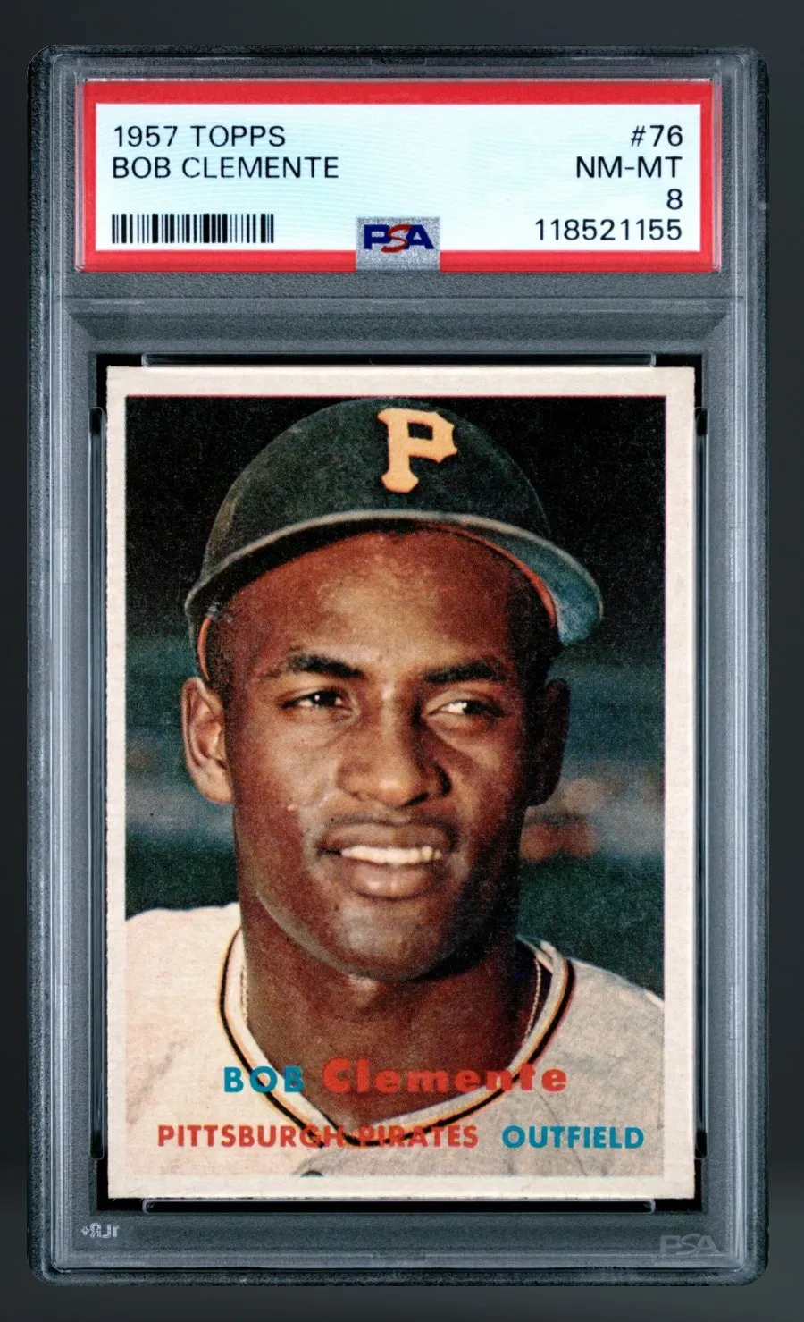 Bob Clemente — PSA 8 graded slab