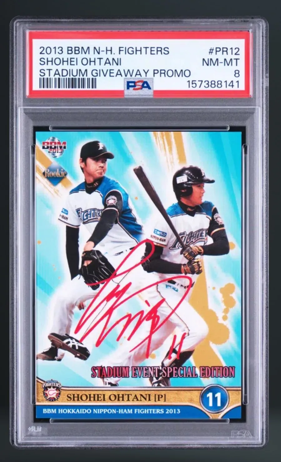 Shohei Ohtani — PSA 8 graded slab
