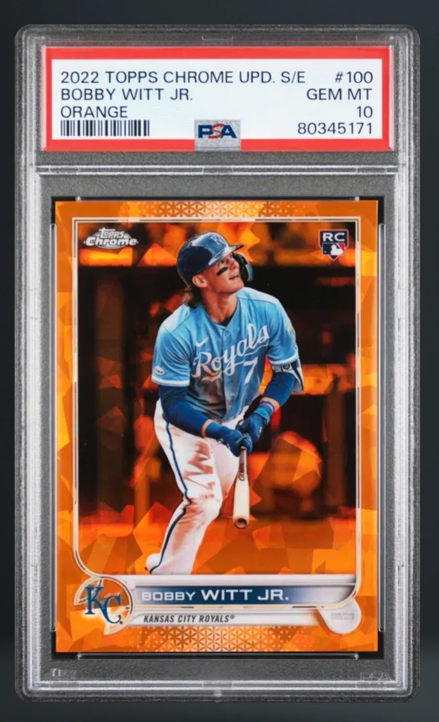 Bobby Witt Jr. — PSA 10 graded slab