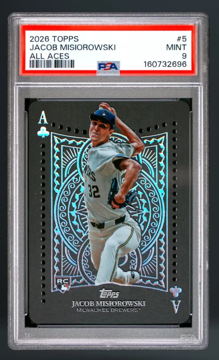 Jacob Misiorowski — PSA 9 graded slab