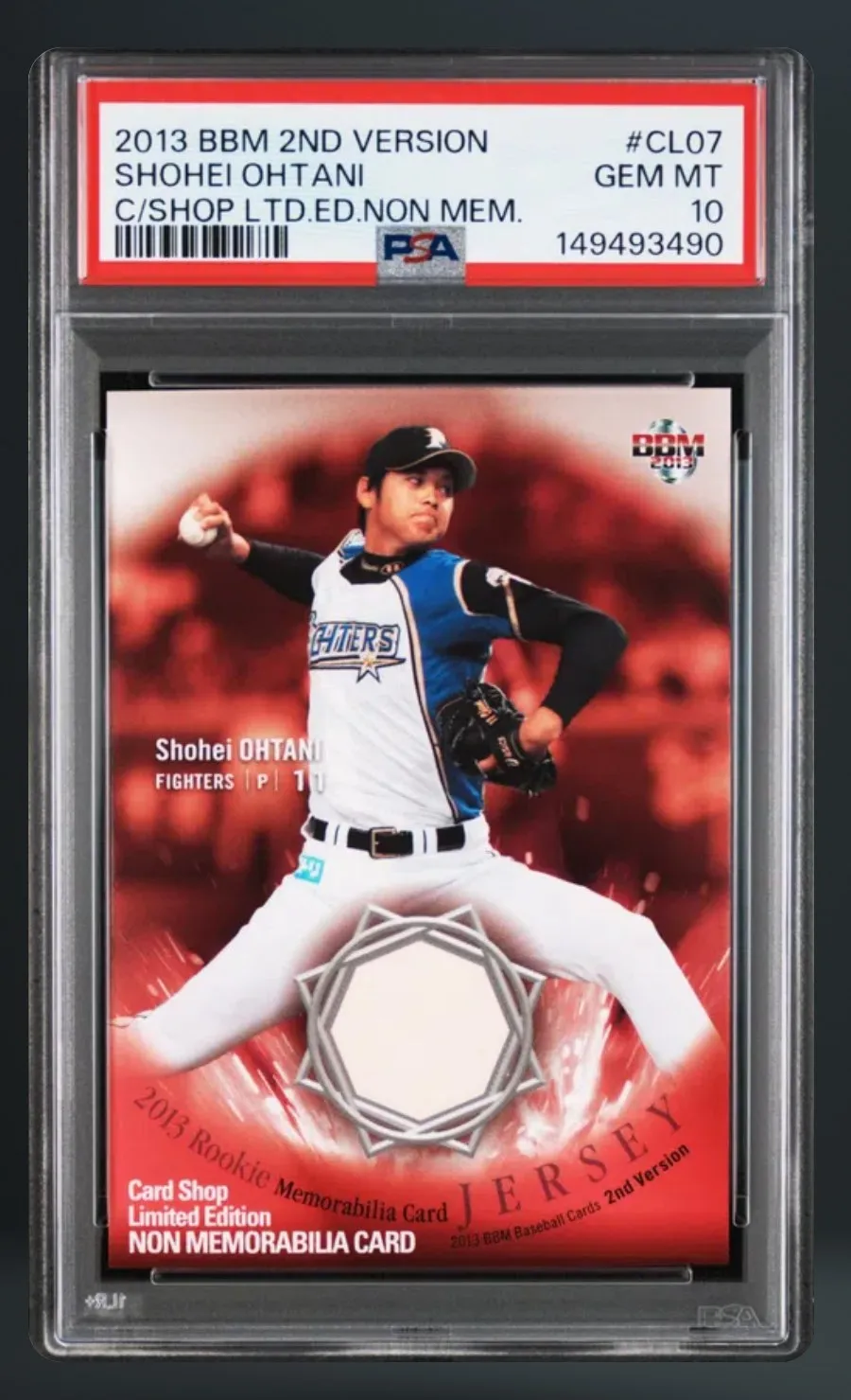 Shohei Ohtani — PSA 10 graded slab