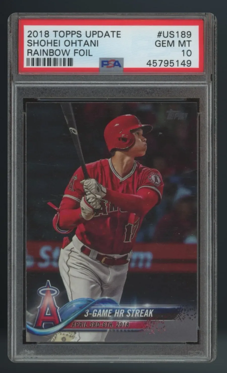 Shohei Ohtani — PSA 10 graded slab