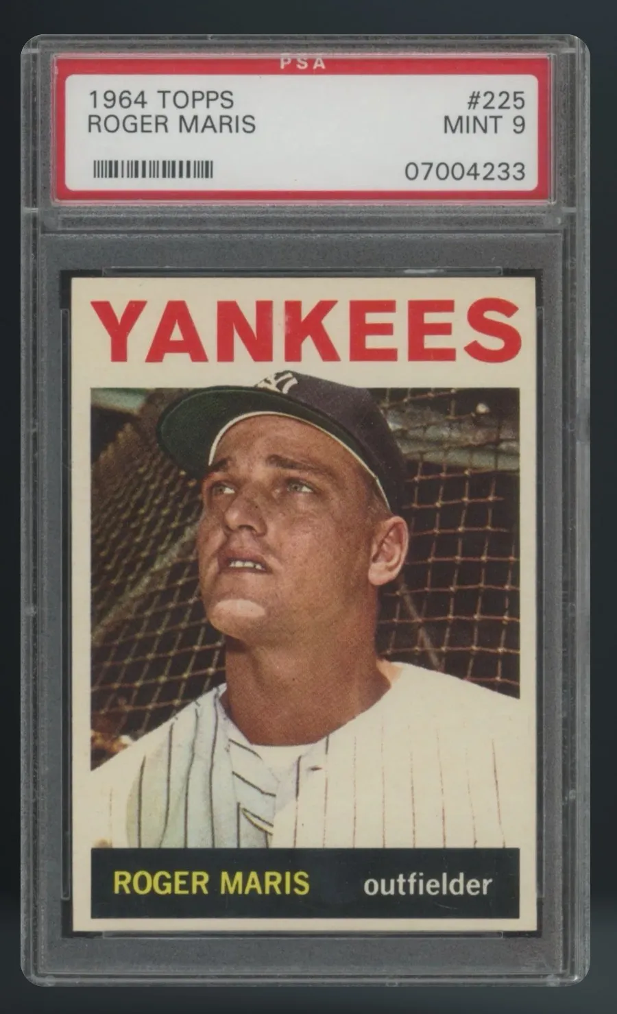 Roger Maris — PSA 9 graded slab