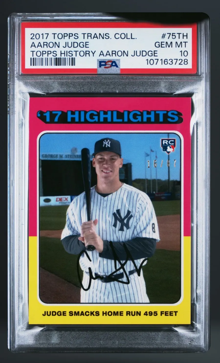 Aaron Judge — PSA 10 graded slab