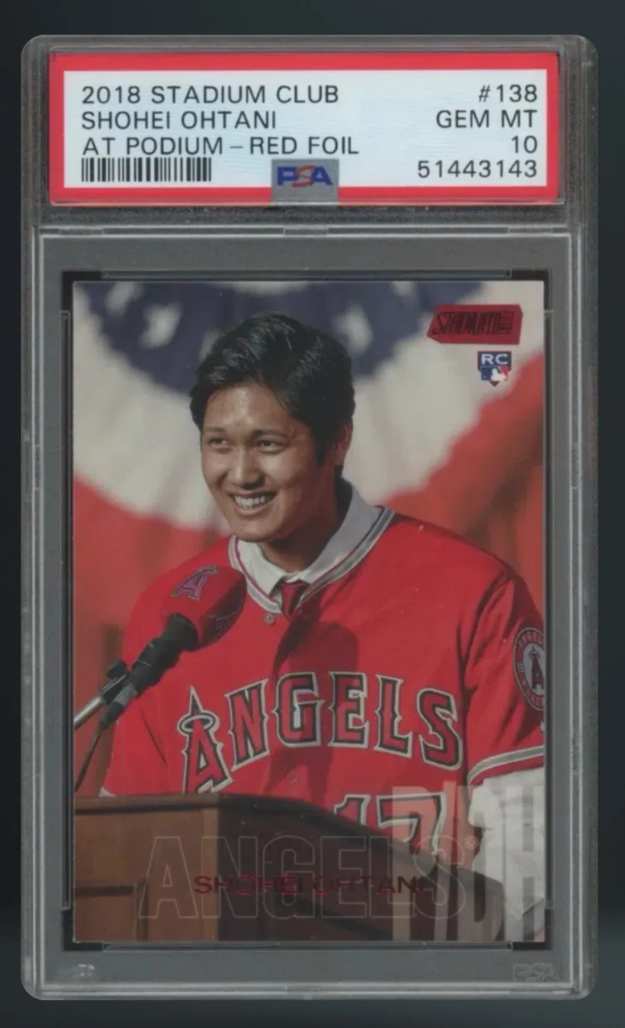 Shohei Ohtani — PSA 10 graded slab