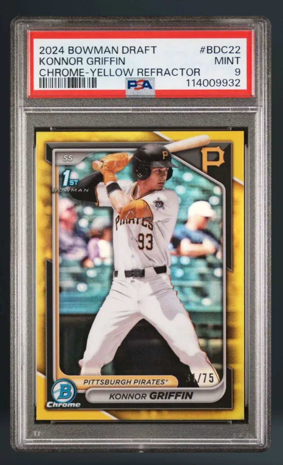 Konnor Griffin — PSA 9 graded slab