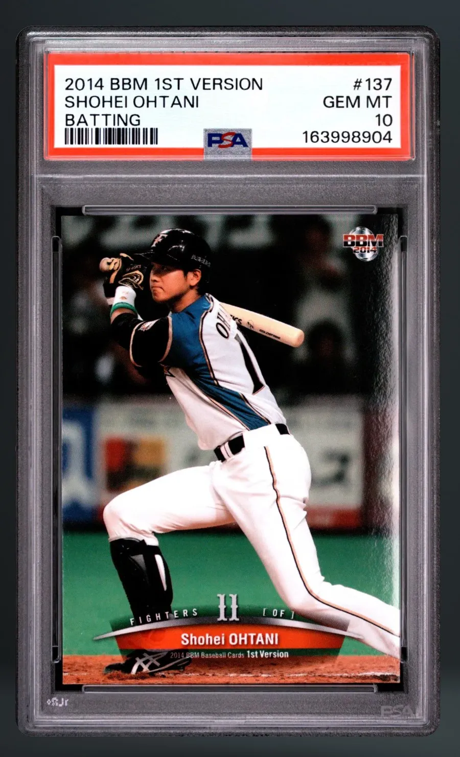 Shohei Ohtani — PSA 10 graded slab