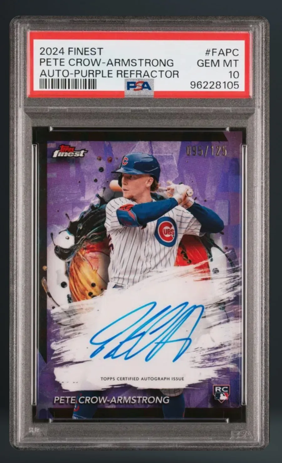 Pete Crow-Armstrong — PSA 10 graded slab