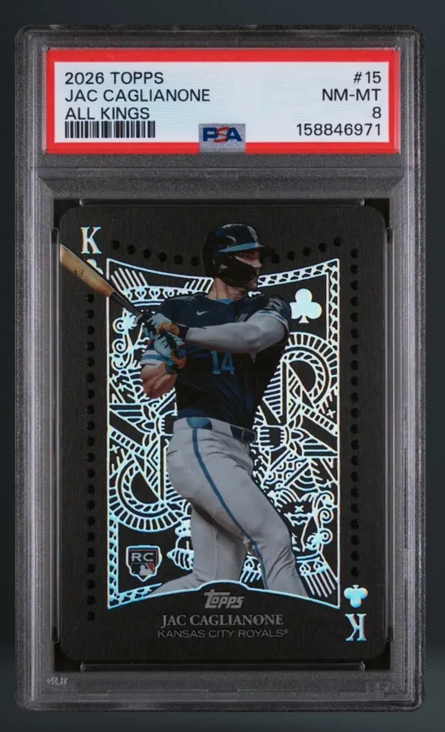 Jac Caglianone — PSA 8 graded slab