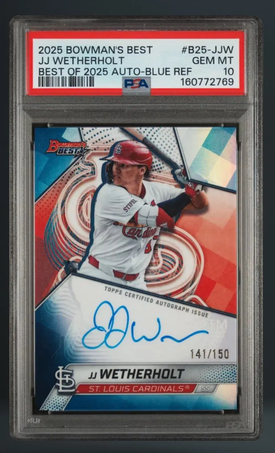 JJ Wetherholt — PSA 10 graded slab