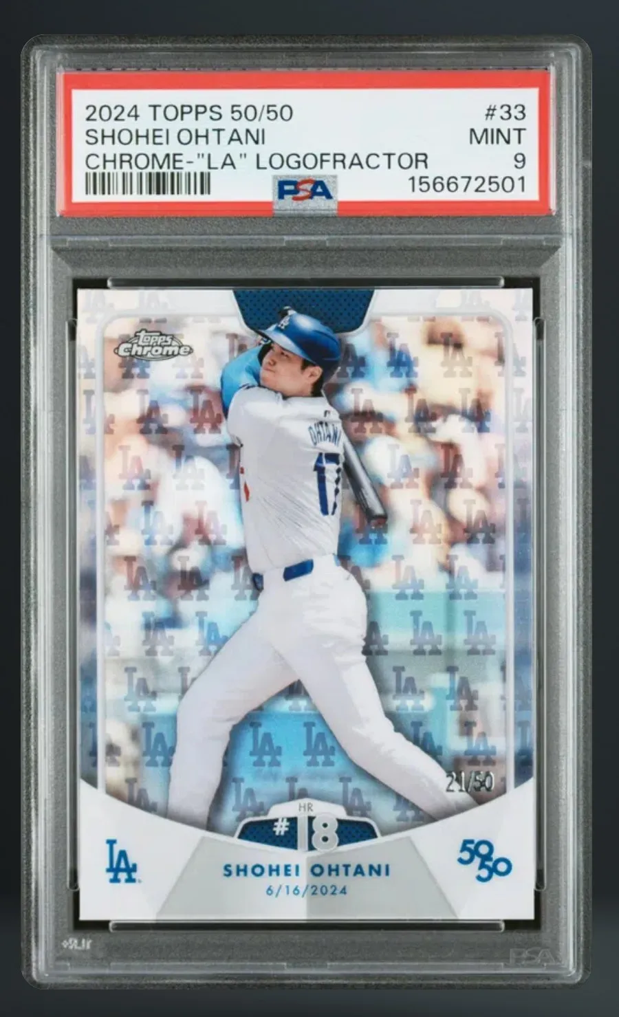 Shohei Ohtani — PSA 9 graded slab