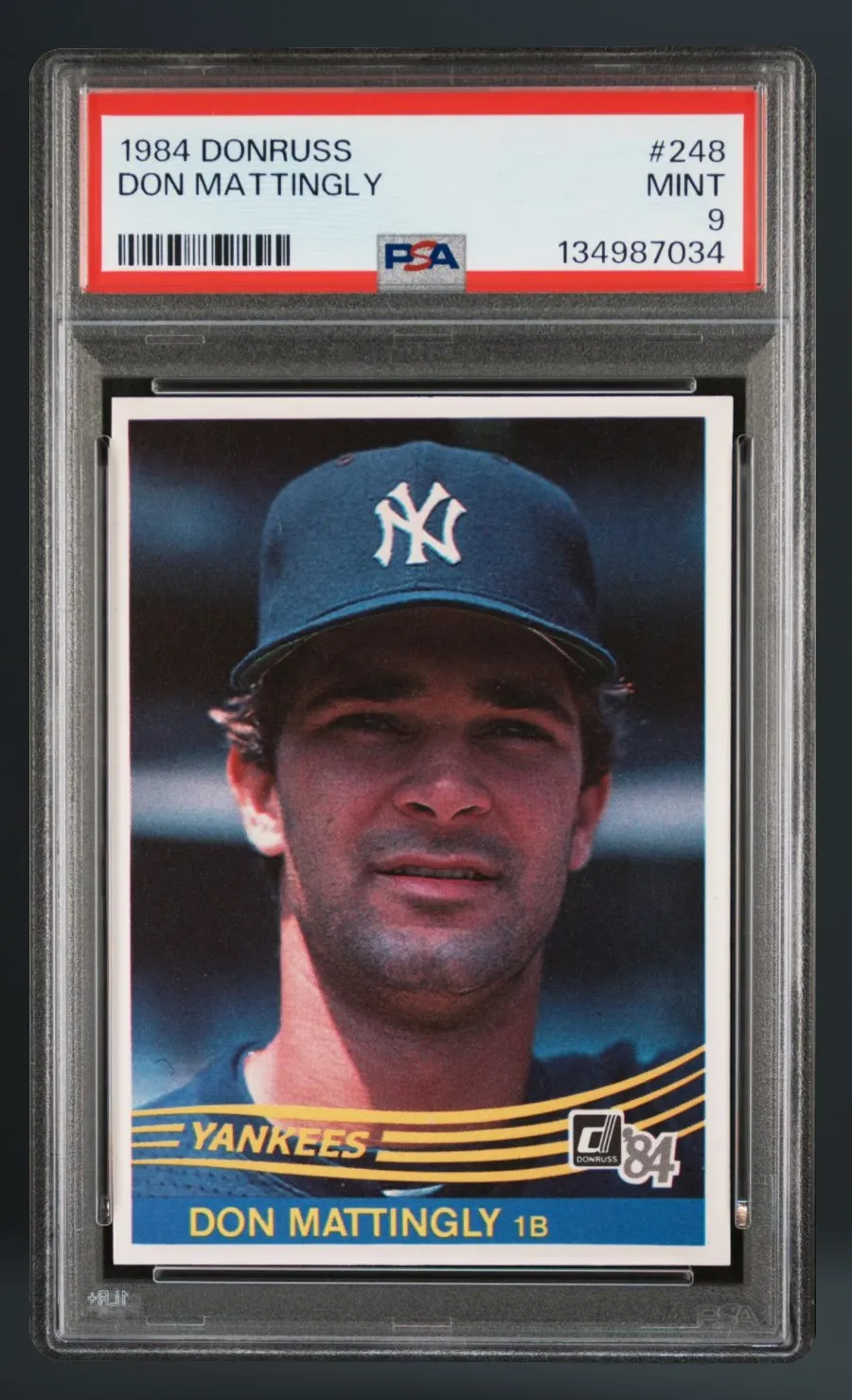 Don Mattingly — PSA 9 graded slab