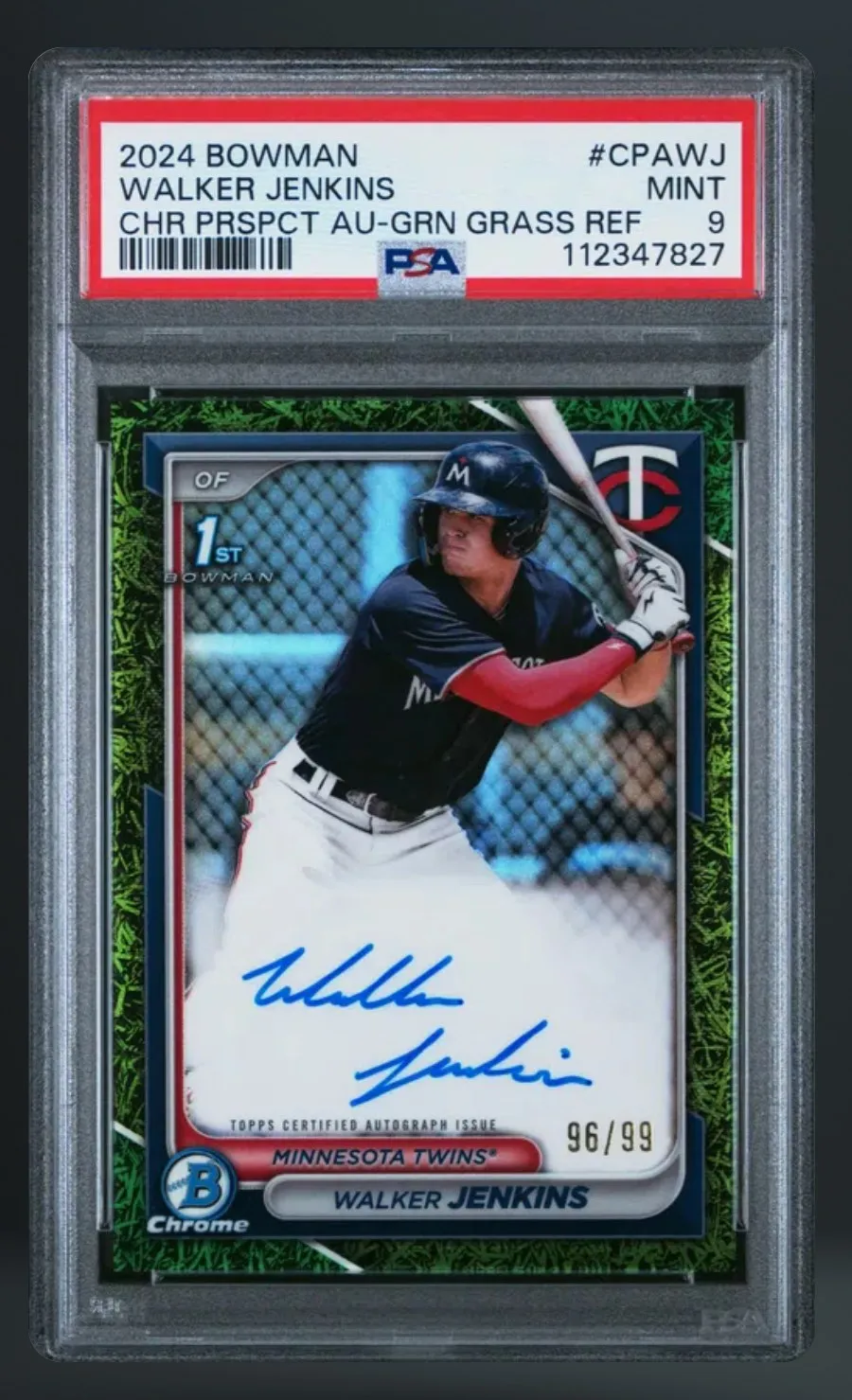 Walker Jenkins — PSA 9 graded slab
