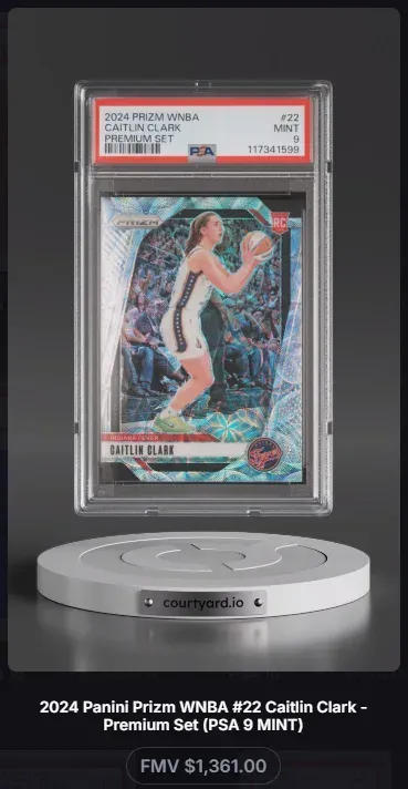 2024 Prizm WNBA #22 Caitlin Clark Premium Set, graded PSA 9