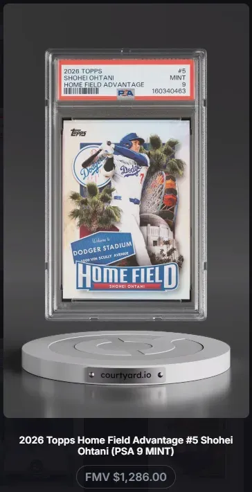 2026 Topps #5 Shohei Ohtani Home Field Advantage, graded PSA 9