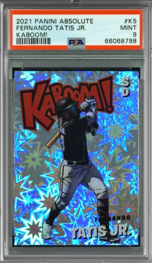 2021 Panini Absolute #K5 Fernando Tatis Jr. Kaboom!, graded PSA 9