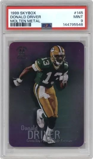 1999 SKYBOX DONALD DRIVER MOLTEN METAL