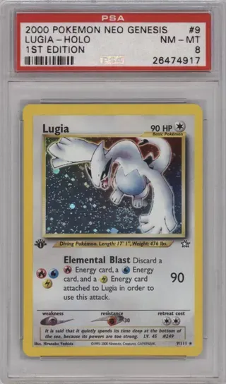 2000 POKEMON NEO GENESIS LUGIA - HOLO 1ST EDITION