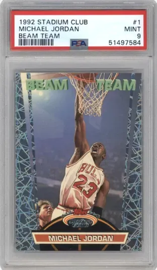 1992 STADIUM CLUB MICHAEL JORDAN BEAM TEAM
