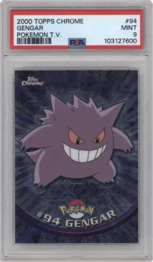 2000 TOPPS CHROME GENGAR POKEMON T.V.