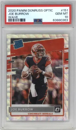 2020 PANINI DONRUSS OPTIC JOE BURROW WAVE