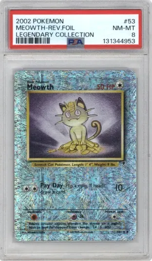 2002 POKEMON MEOWTH-REV.FOIL LEGENDARY COLLECTION