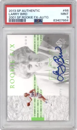 2013 SP AUTHENTIC LARRY BIRD 2001 SP ROOKIE FX-AUTO.
