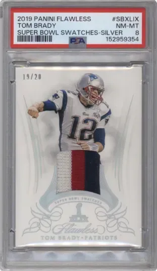 2019 PANINI FLAWLESS TOM BRADY SUPER BOWL SWATCHES-SILVER