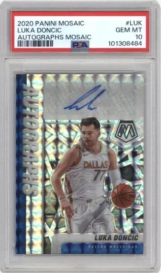 2020 PANINI MOSAIC LUKA DONCIC AUTOGRAPHS MOSAIC
