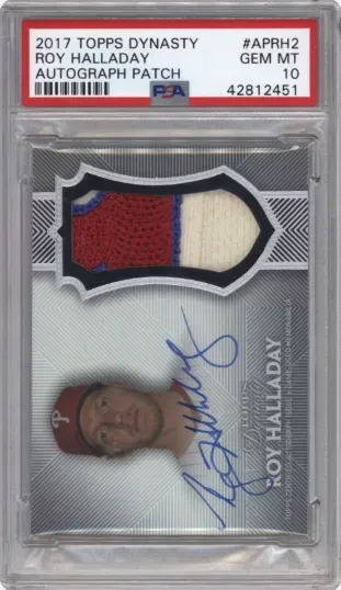 2017 TOPPS DYNASTY ROY HALLADAY AUTOGRAPH PATCH