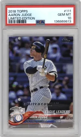 2018 TOPPS AARON JUDGE LIMITED EDITION