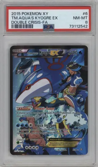2015 POKEMON XY TM.AQUA'S KYOGRE EX DOUBLE CRISIS-FA