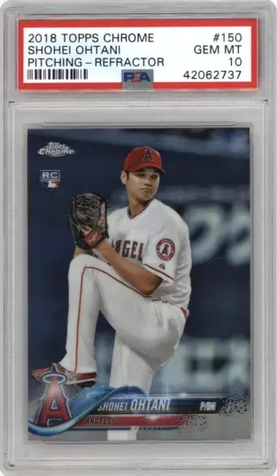 2018 TOPPS CHROME SHOHEI OHTANI PITCHING-REFRACTOR