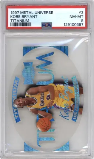 1997 METAL UNIVERSE KOBE BRYANT TITANIUM