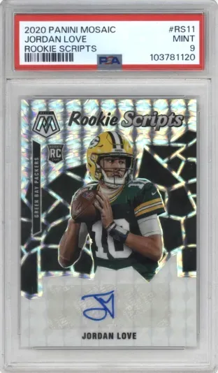 2020 PANINI MOSAIC JORDAN LOVE ROOKIE SCRIPTS