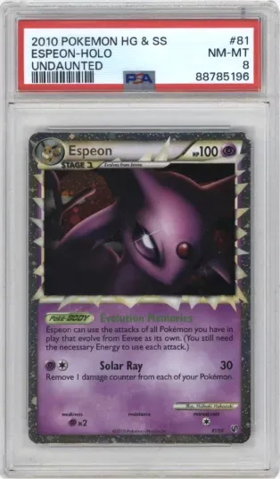 2010 POKEMON HG&SS ESPEON-HOLO UNDAUNTED