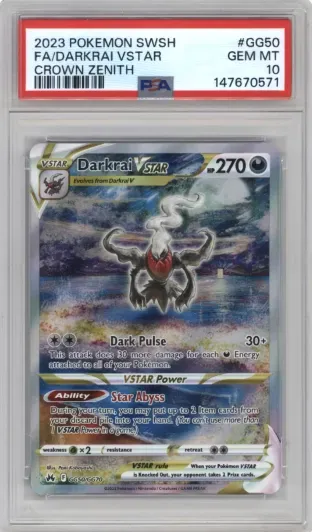 2023 POKEMON SWSH FA DARKRAI VSTAR CRWON ZENITH