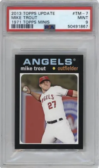 2013 TOPPS UPDATE MIKE TROUT 1971 TOPPS MINIS