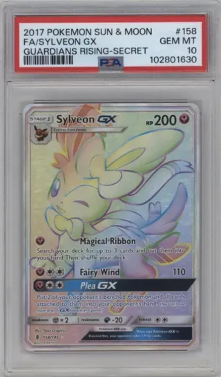 2017 POKEMON SUN AND MOON FA SYLVEON GX GUARDIANS RISING-SECRET