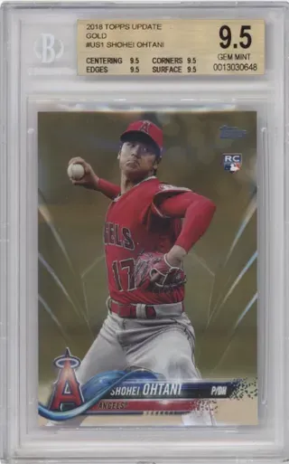2018 TOPPS UPDATE GOLD #US1 SHOHEI OHTANI