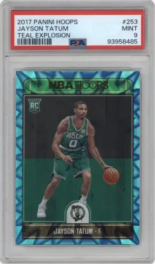 2017 PANINI HOOPS JAYSON TATUM TEAL EXPLOSION