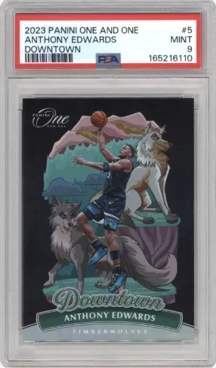 2023 PANINI ONE AND ONE ANTHONY EDWARDS DOWNTOWN